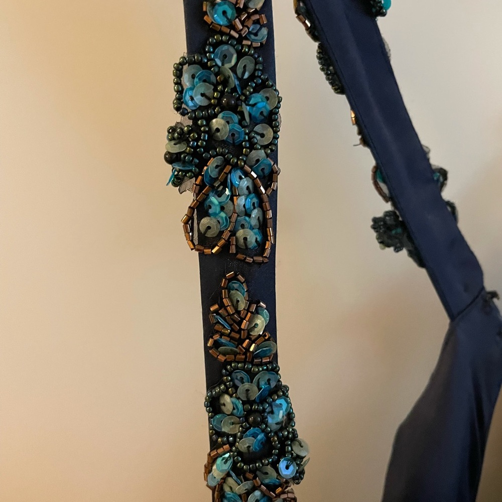 Faviana Couture navy dress 16 - Picture 6 of 8